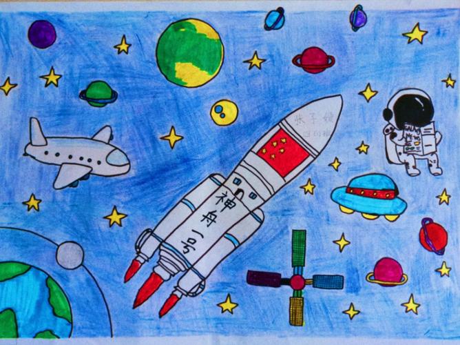 我们一起飞"隆湖五站小学参加大武口区2020年青少年航空航天模型主题