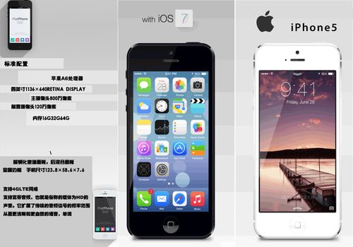 iphone5手机介绍三折页