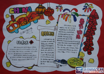 20o0迎新春手抄报 喜迎新春手抄报