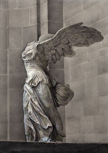 胜利女神像素描