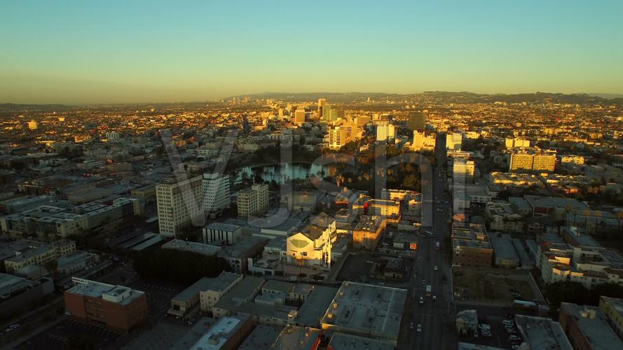 视频素材 实拍视频 景观人文 洛杉矶市区日出 来自视频原始文件或预览
