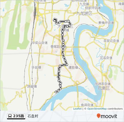公交235路的线路图