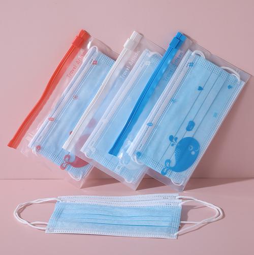 口罩收纳袋子便携小学生成人儿童存放收纳包密封袋暂存夹口鼻罩盒