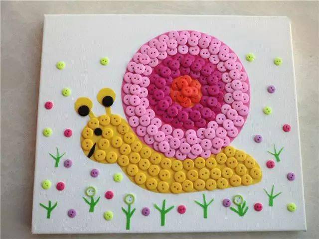 【纽扣手工】超惊喜~用纽扣做出来的手工制作,美翻天!