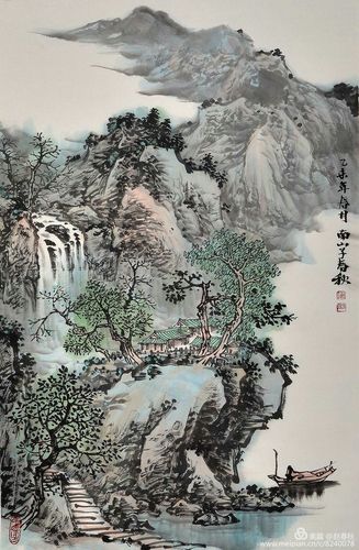 赵春秋的山水画