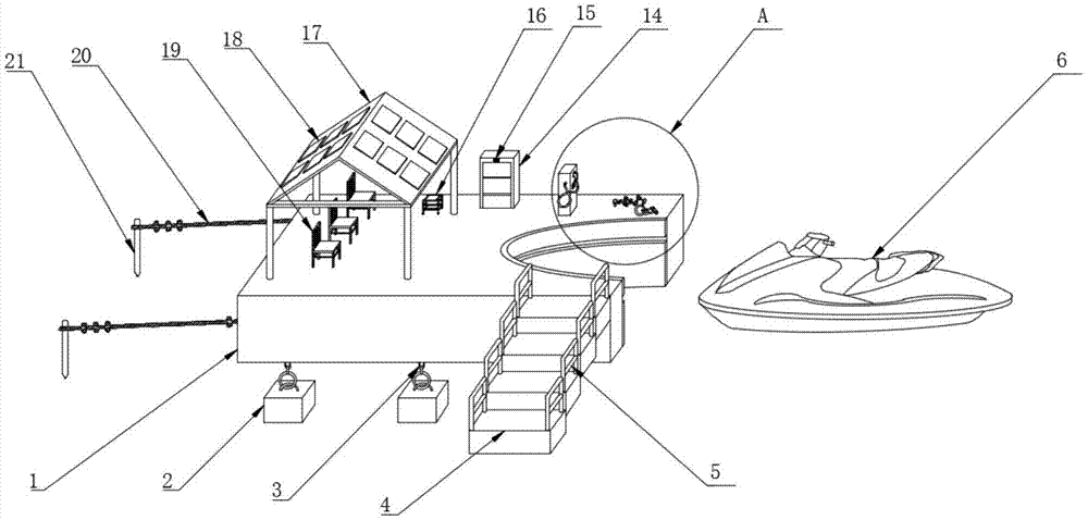 一种安全使用共享摩托艇的装置的制作方法