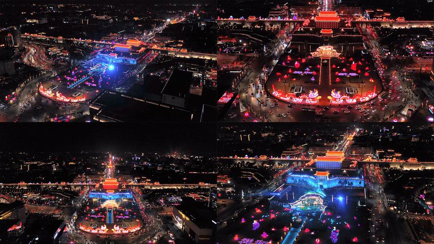 【4k】西安春节永宁门夜景