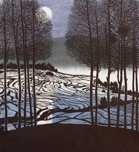 【版画】水印套色木刻 5