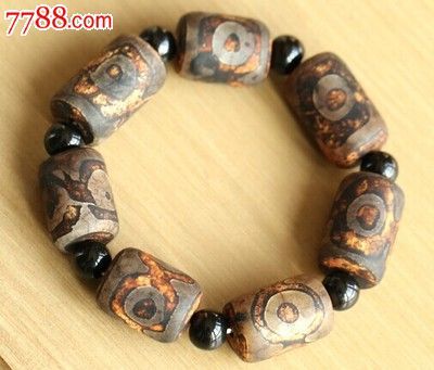 三眼天珠老玛瑙手链手串男复古聚财佛珠念珠辟邪招财宝_价格元_第2张