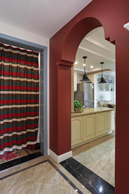 110㎡三居室美式装修拱门垭口设计