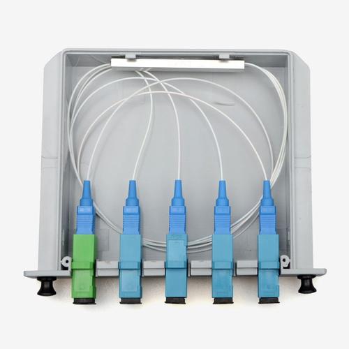 【sc/upc电信级1分4插片式光分器光纤分路器】图片
