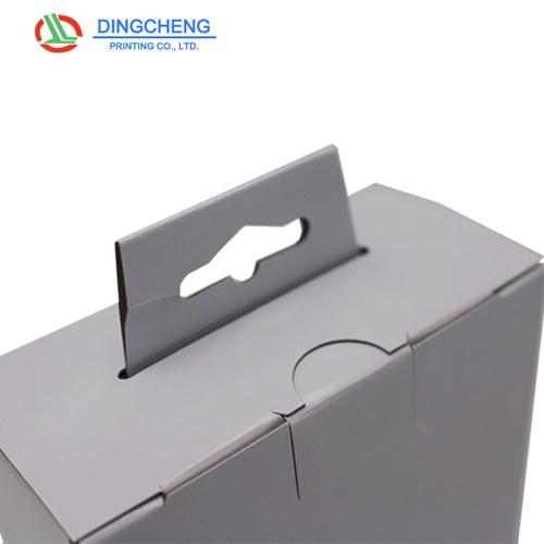 厂家定制白色包装盒挂钩盒扣底盒可定做印刷品质保证