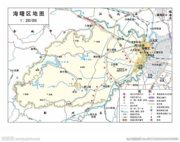 浙江宁波市海曙区标准地图32k图片