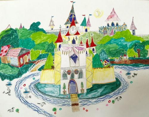 梦幻城堡--想象创作画