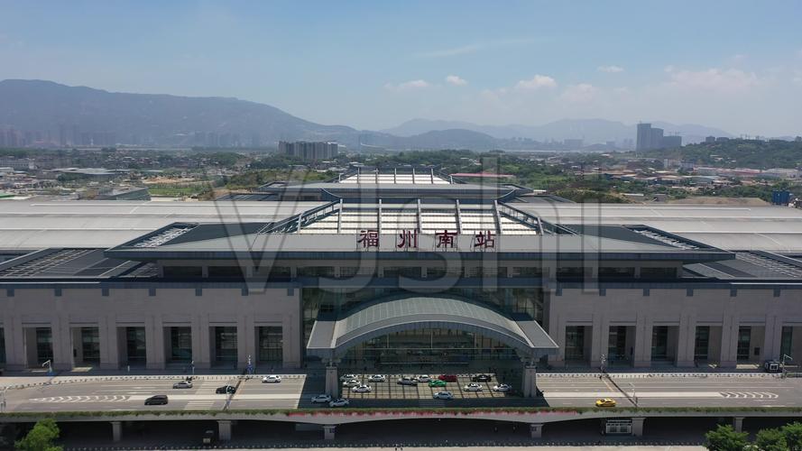 福州南站高铁站福建福州都市城市_3840x2160_高清视频素材下载(编号
