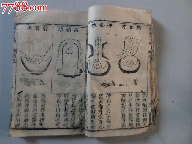木刻32开太多版图的地理五诀一册