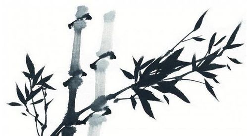 国画水墨竹图片,国画墨竹的简单画法图片(01) 国画水墨竹图片,国画