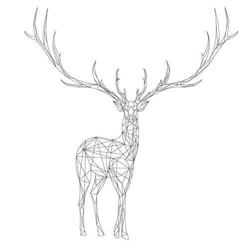 几何动物-鹿