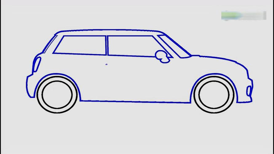 亲子早教学画画,手把手教孩子简笔画,一辆漂亮的suv汽车