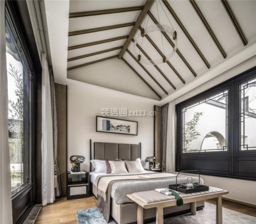 新中式别墅设计案例 中式别墅室内装修设计