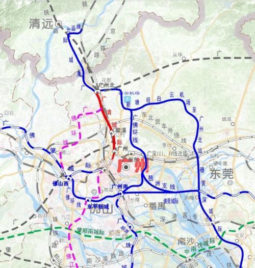 其中,广州白云站城际场为地面站,由"广州铁路枢纽新建广州白云站(棠溪
