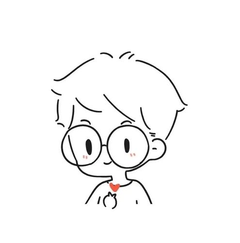 每天学一幅简笔画-可爱的男孩女孩简笔画头像大全