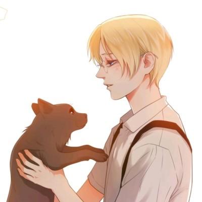 狗与男孩动漫头像图片