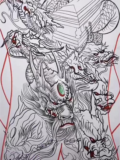 九龙拉棺纹身_纹身_台州_猛龙过江纹身工作室自由行热门攻略_紋身_美