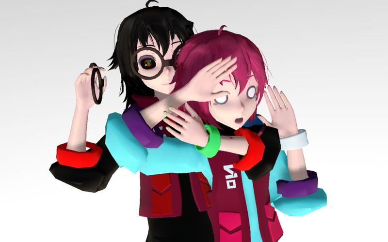 【凹凸世界mmd】双幻的-no title-【紫堂幻】