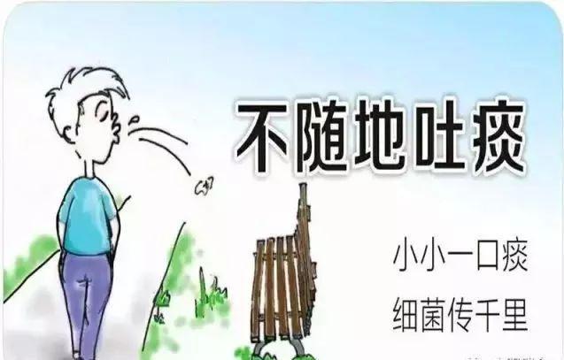 不随地吐痰