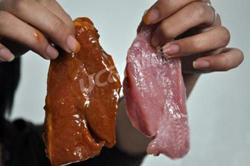 怎样辨别猪肉是否含瘦肉精?