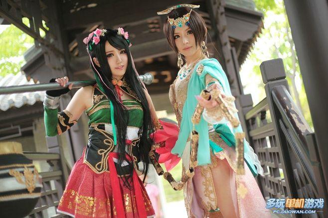 《真三国无双7》cos欣赏:关银屏貂蝉惟妙惟肖 _多玩