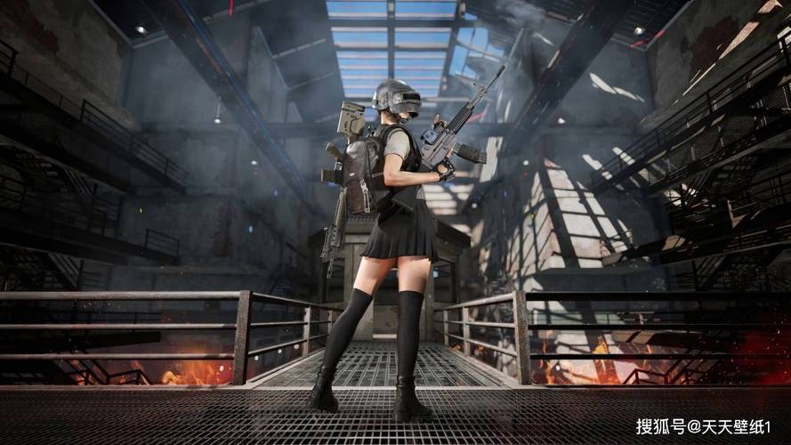 高清壁纸分享丨绝地求生吃鸡 丨头盔美女 壁纸分享