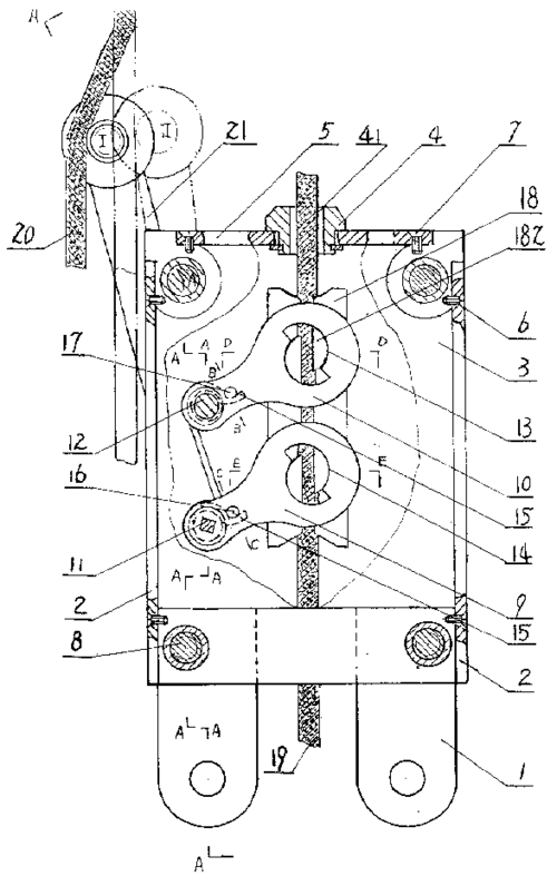 高处作业吊篮用安全锁的夹绳装置