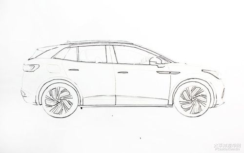 手绘诠释感官科技纯电suv上汽大众id4x