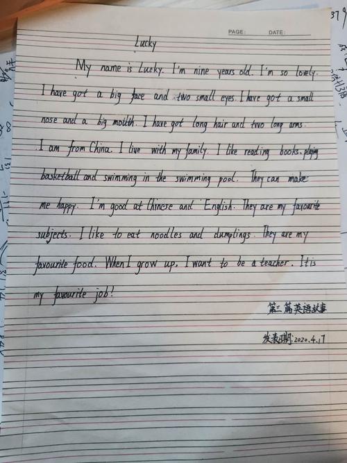 妞妞的第三篇英语作文