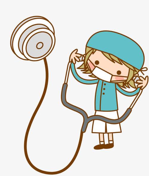 矢量护士听诊器素材
