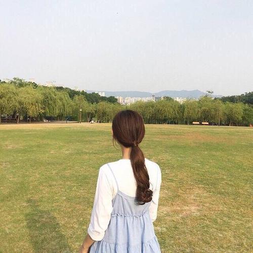 小清新女头 背影