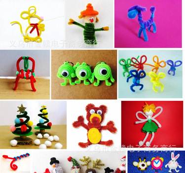 毛根的芯是细铁丝,铁丝的延伸品,也叫毛绒毛条 毛根  扭扭棒 肥骨棒