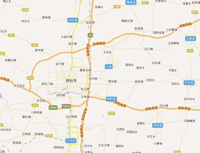 河北地图邢台在河北的什么地方