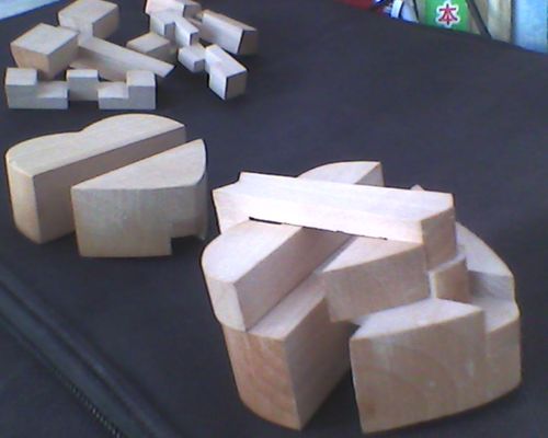 心形孔明锁的解法