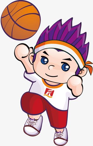 打篮球的小孩素材图