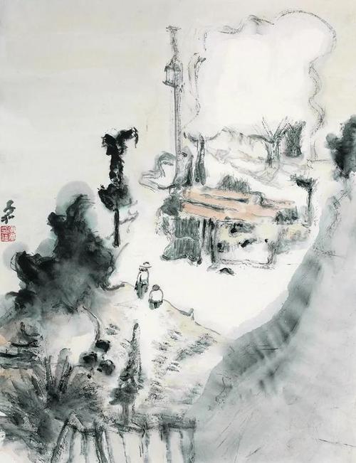 山水画家周松|笔墨温和清淡,他用传统的审美取向表现生活