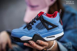 耐克乔丹儿童鞋乔4男童运动鞋aj4代女童篮球鞋大童跑步鞋