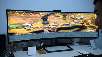 12999元的飞利浦499p9h1显示器!打游戏物理外挂,编辑视频更爽