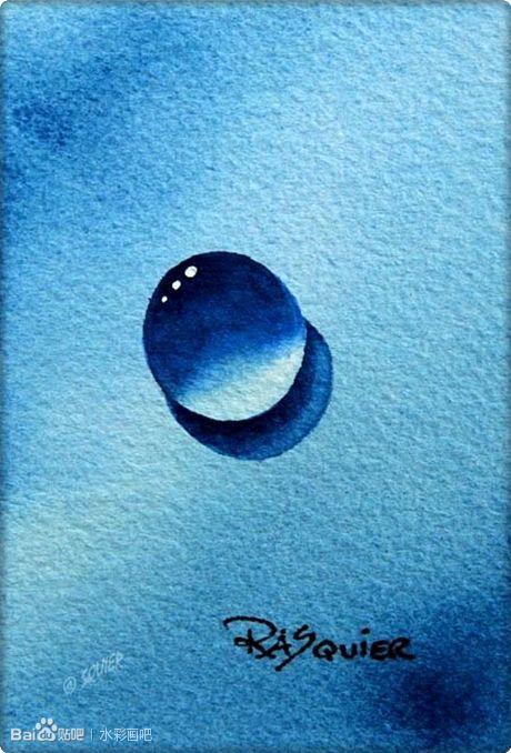 水彩水珠·水滴_水彩画吧_百度贴吧