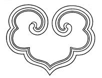 中国古典图案-如意纹构成的图案