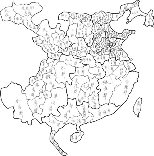 三国时期行政区分布图,看看光荣都偷工减料了那些城池