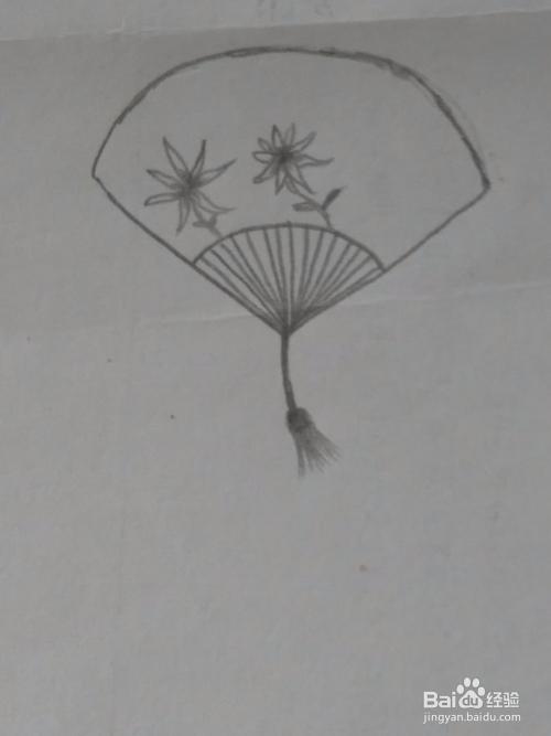 扇子 简笔画 详细步骤教程