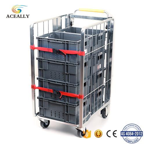 cargo trolley folding tool cart wire storage cage car